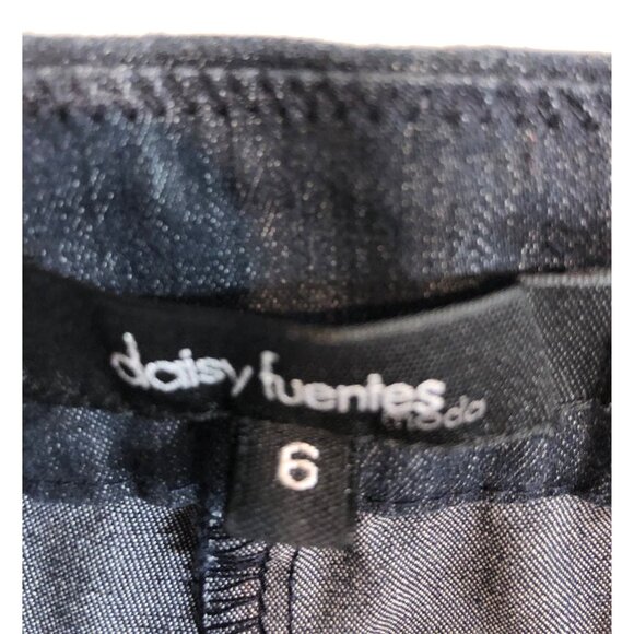 Daisy Fuentes Women's Size 6 Gray Pull On Elastic Waist Stretch Knit Pants - Picture 8 of 9